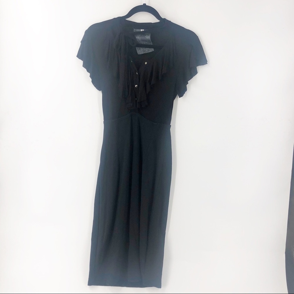 ✅ Young Fabulous & Broke Black Choker Dress Small